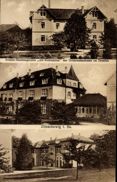 Ak Dresden Altstadt, Frauen-Genesungsheim, Alt-Wettinhöhe, Zitzschewig i. Sa.