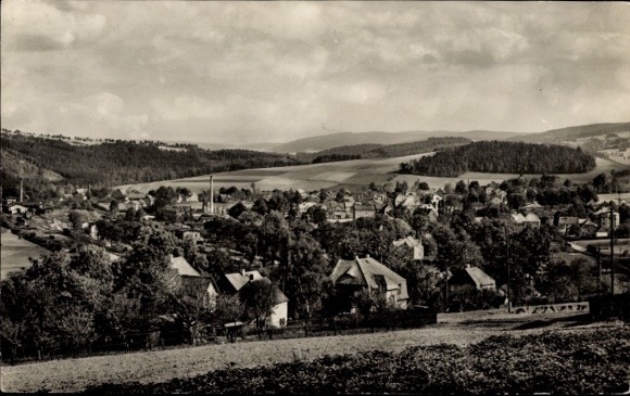 Ak Pockau im Erzgebirge Sachsen, Schöne Landschaftsansicht, kleine Dorfansichten, sanfte Hügel...