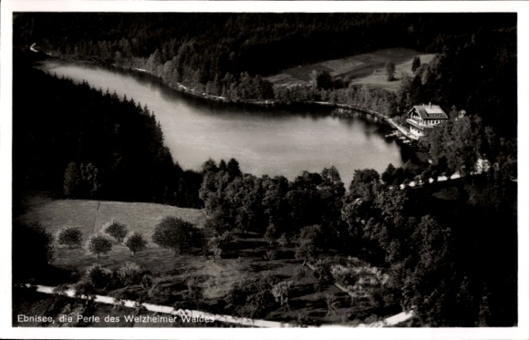 Ak Ebni Kaisersbach in Baden Württemberg, Ebnisee,  Perle des Welzheimer Waldes, idyllische Lands