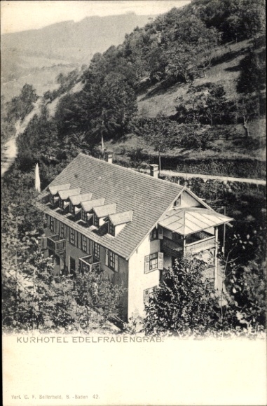 Postcard Ottenhöfen in the Black Forest, Kurhotel Edelfrauengrab