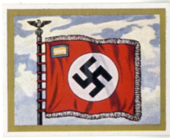 Collection picture III. Reich flags and standards No. 9, Book 1, local group flag of the NSDAP