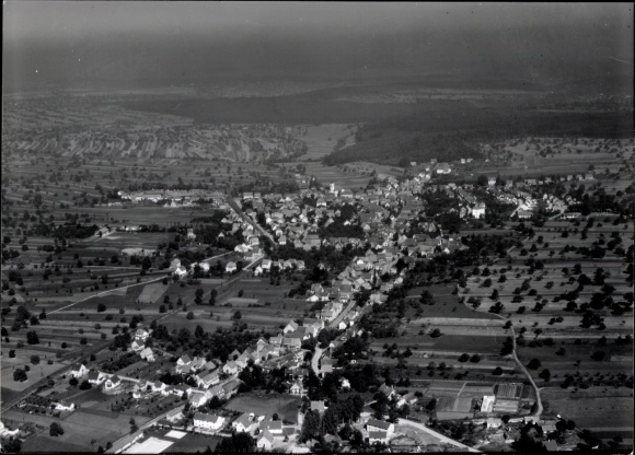 Photo Langensteinbach Karlsbad in Baden, aerial photograph