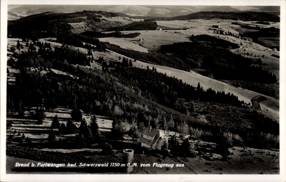 Ak Furtwangen im Schwarzwald, Brend, Brendturm, Fliegeraufnahme