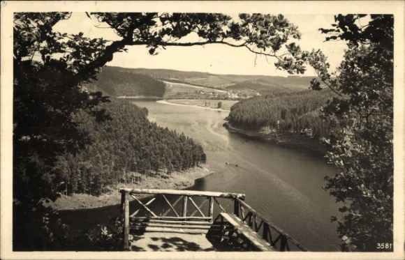 Postcard Schönbrunn Ebersdorf Thuringia, Heinrichstein, general view