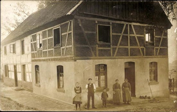 6 old PCs from Germany, unknown location, various buildings and views