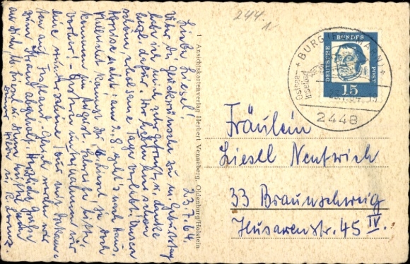 Postcard Insel Fehmarn Ostholstein, general view, map, partial views, lighthouse, bridge