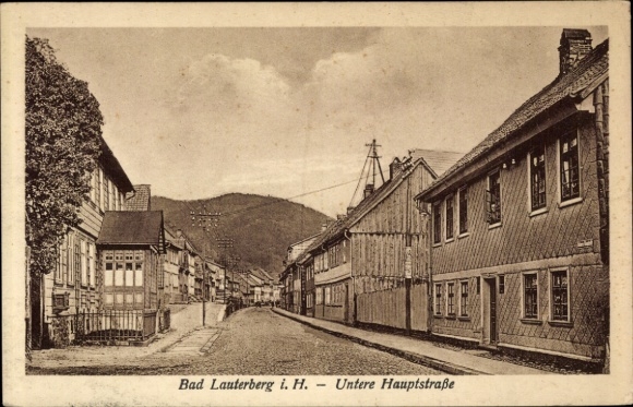 Ak Bad Lauterberg im Harz, lagere hoofdstraat