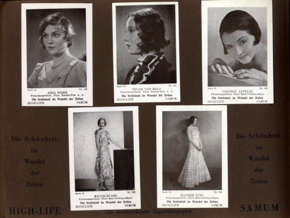 Beauty through the ages I collector&#39;s picture album Samum High-Life cigarette paper and sleeve fa