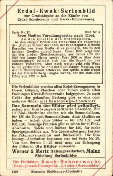 Obraz kolekcjonerski Obraz z serii Erdal-Kwak, marka Rotfrosch, wosk do podłóg, u źródeł Brahmaputry