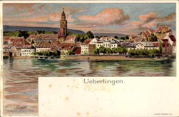 Artist Chromo-Litho Biese, C., Überlingen am Bodensee, general view