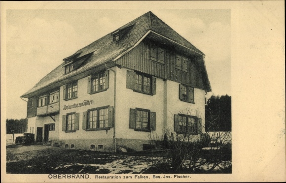Ansichtkaart Oberbrand Neuhaus an der Pegnitz Mittelfranken, restauratie aan de valk