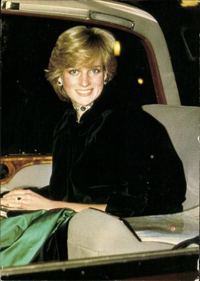 Ak Diana, Princess of Wales, Portrait