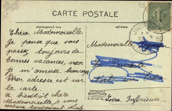 Postcard Juziers Yvelines, Chateau de la Sergenterie