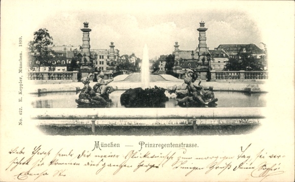 Prywatny miejski kurier pocztowy Monachium, 1 1/2 Pfennig