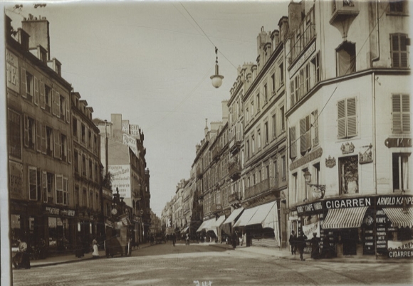 Original photo of Metz on the Moselle in France, Roman road, around 1900