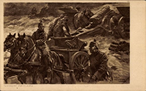 Artist PC Hoffmann, Anton, heavy artillery, I WW