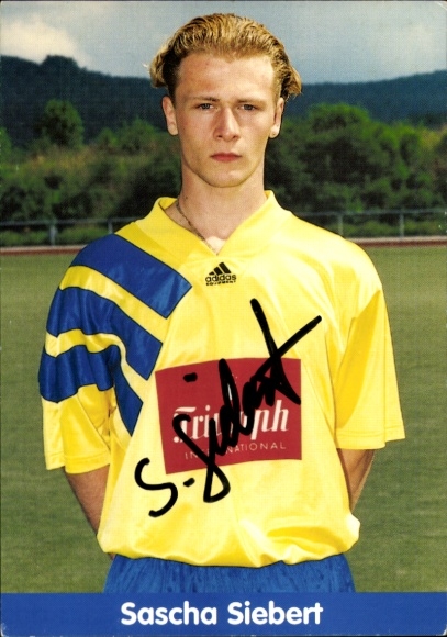 Autogrammkarte Sascha Siebert, KSV Hessen Kassel, Autogramm