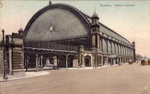 Ak Dresden Altstadt, Wettiner Bahnhof