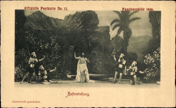 KP Oberammergau w Górnej Bawarii, Pasja 1900, zmartwychwstanie