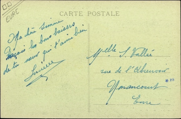 Postcard Brionne Eure, Side Boulevard