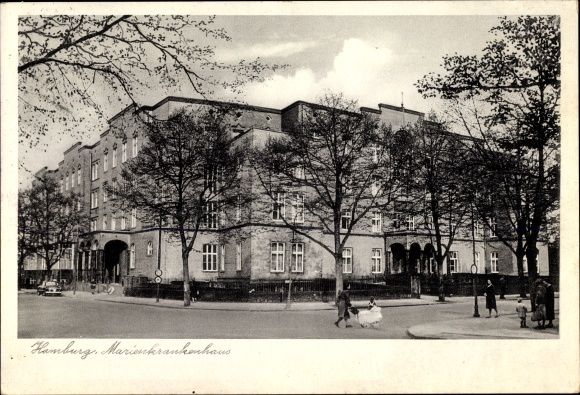 PC Hamburg Nord Hohenfelde, Marien Hospital, street view, pram