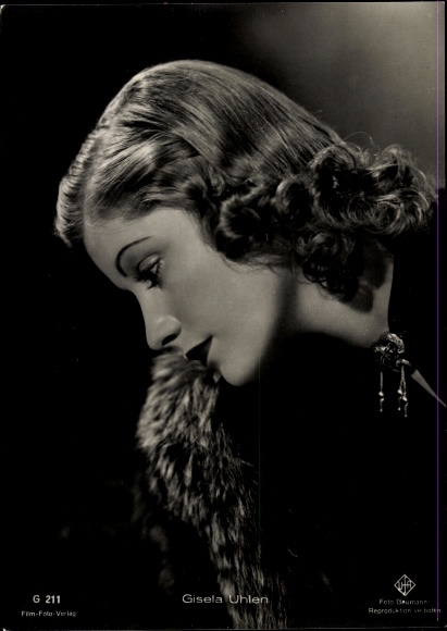 Postcard actress Gisela Uhlen, portrait, Film Photo Publisher G 211