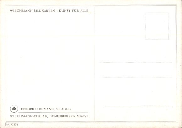 Artist Postcard Riemann, Friedrich, Sea Eagle
