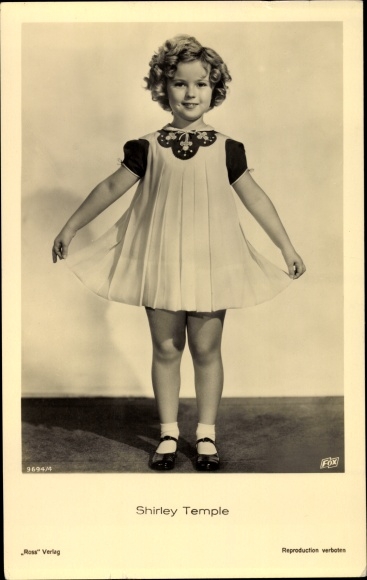 Postcard Actress Shirley Temple, portrait