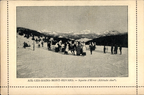 Ansichtkaart Mont Revard Aix les Bains Savoie, wintersport
