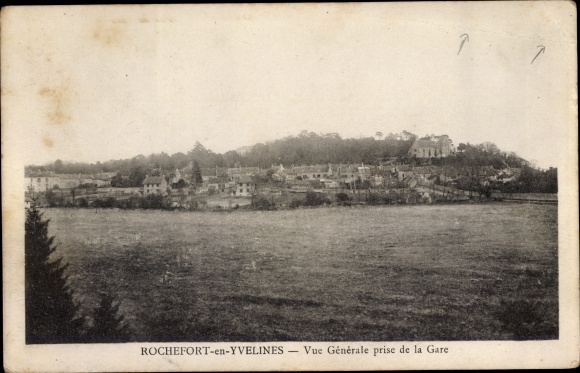 Postcard Rochefort Yvelines, General view taken from the station