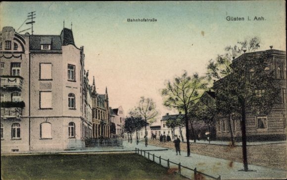 Ak Güsten in Anhalt, Bahnhofstraße