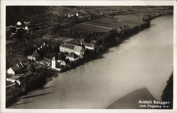 Ak Beuggen Rheinfelden in Baden, Fliegeraufnahme, Anstalt