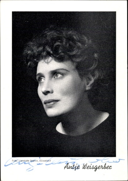Ak Schauspielerin Antje Weisgerber, Portrait, Autogramm
