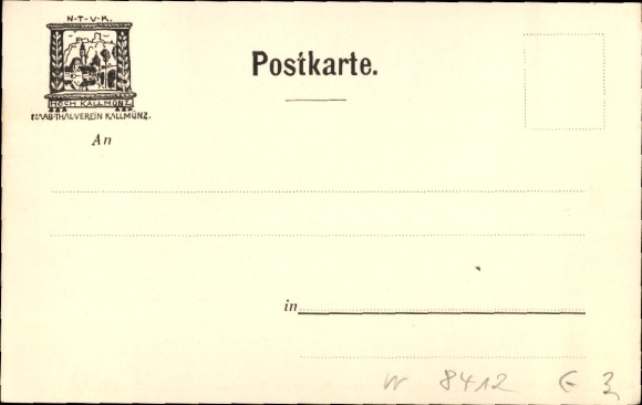 Postcard Kallmünz in the Upper Palatinate, rock group