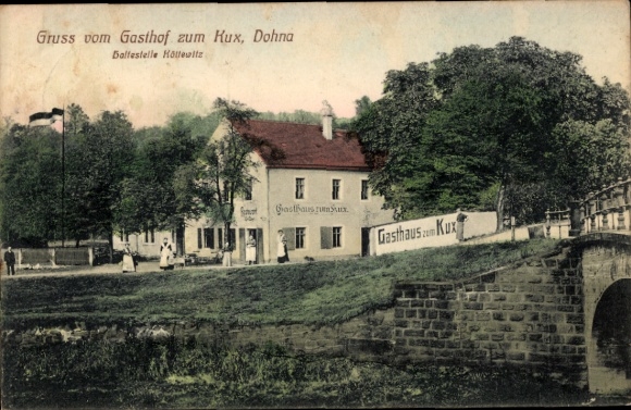 Ak Dohna in Saksen, Gasthof zum Kux