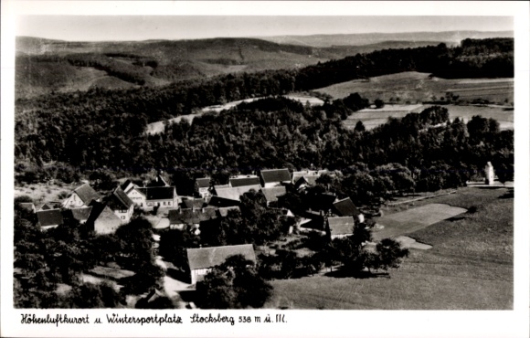 Postcard Stocksberg Beilstein in Württemberg, aerial photograph