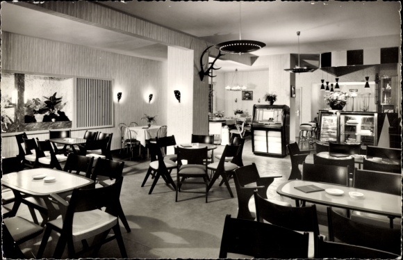 Postcard Braunlage im Oberharz, Inn Hubertus, dining room