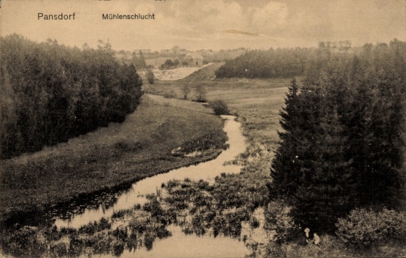 Ak Pansdorf Ratekau in Holstein, Mühlenschlucht