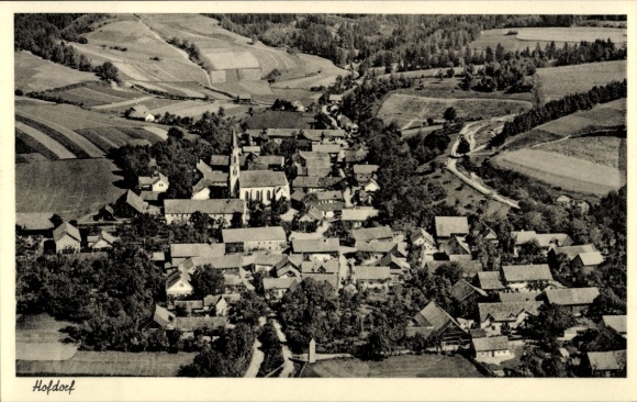 Ak Hofdorf Wörth an der Donau Oberpfalz Bayern, Fliegeraufnahme
