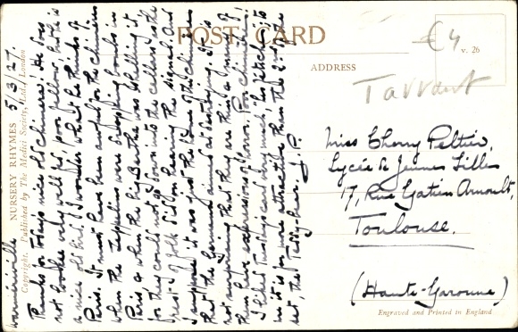 Artists Postcard Tarrant, Margaret W., Little Jumping Joan