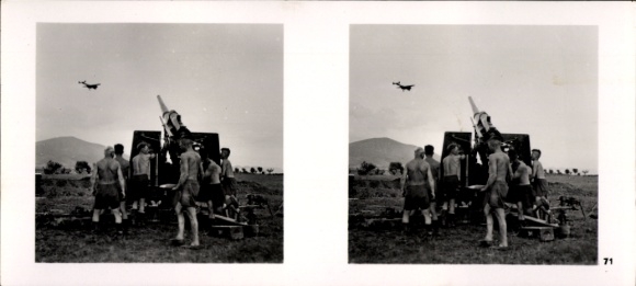 Stereo image photo Flying and Winning No. 71, Flak in Greece