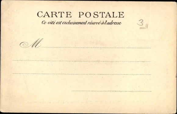 Postcard Saint Pierre Martinique, Watercourse, Uferpartie, Wasser