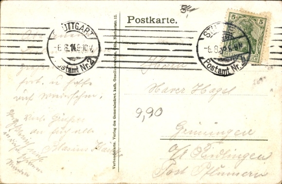 Postcard Association of Catholic Journeymen's Associations, God bless the honorable craft