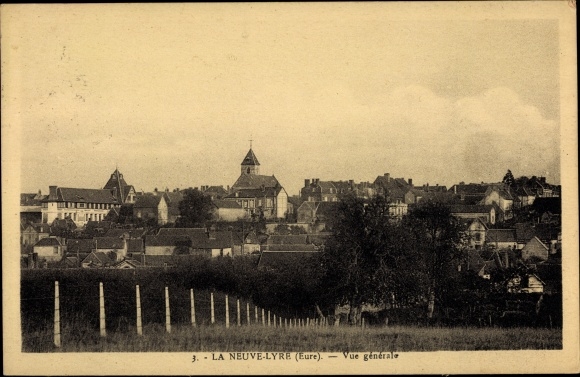 Postcard La Neuve Lyre Eure, General view
