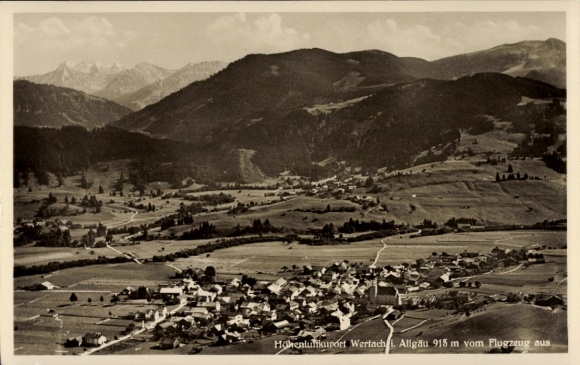 KP Wertach w Allgäu, zdjęcie lotnicze