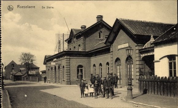 Postcard Roeselare Roeselaere Rousselare Roeselare West Flanders, train station