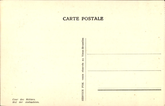 Postcard Brussels, World Exhibition, Exhibition 1935, Old Brussels, Porcelain Shop