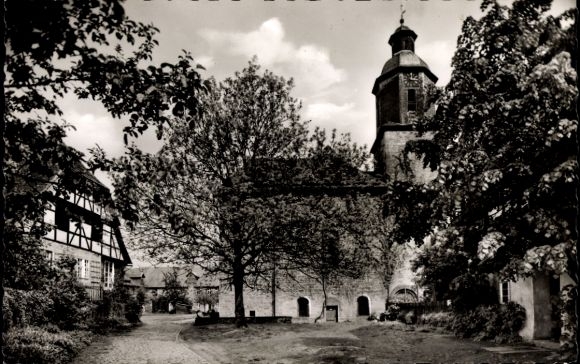 KP Lippoldsberg Wahlsburg Weserbergland, kościół, dom o konstrukcji szachulcowej