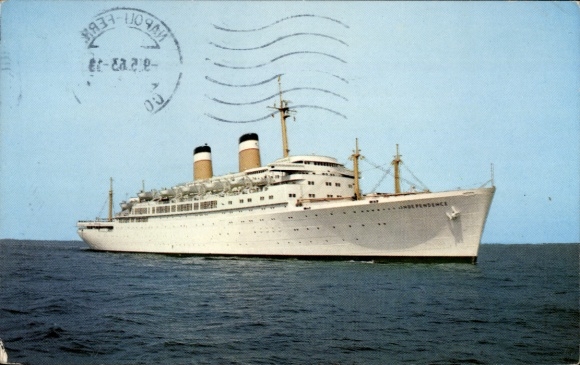 Ak stoomschip SS Independence, American Export Lines