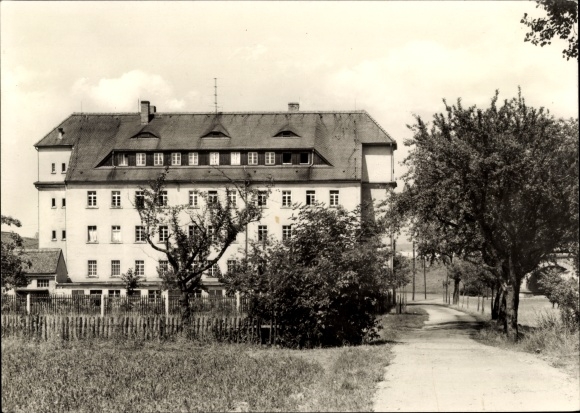 Ansichtkaart Mittelherwigsdorf in Oberlausitz, na het werk naar huis